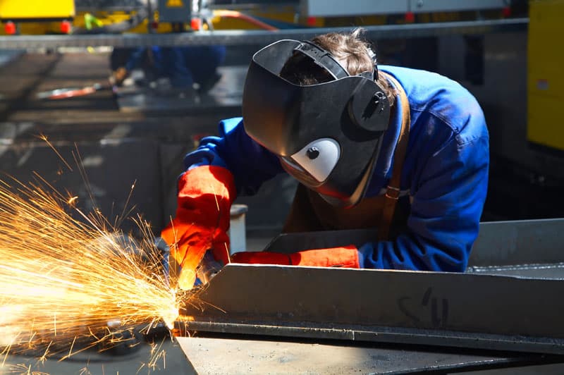 Steel pipe fabrication work